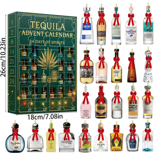 Tequila Bottle Christmas Advent Calendar Ornaments product image 2