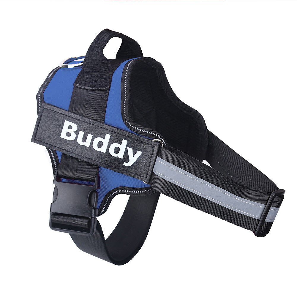 Pet chest and back reflective strip