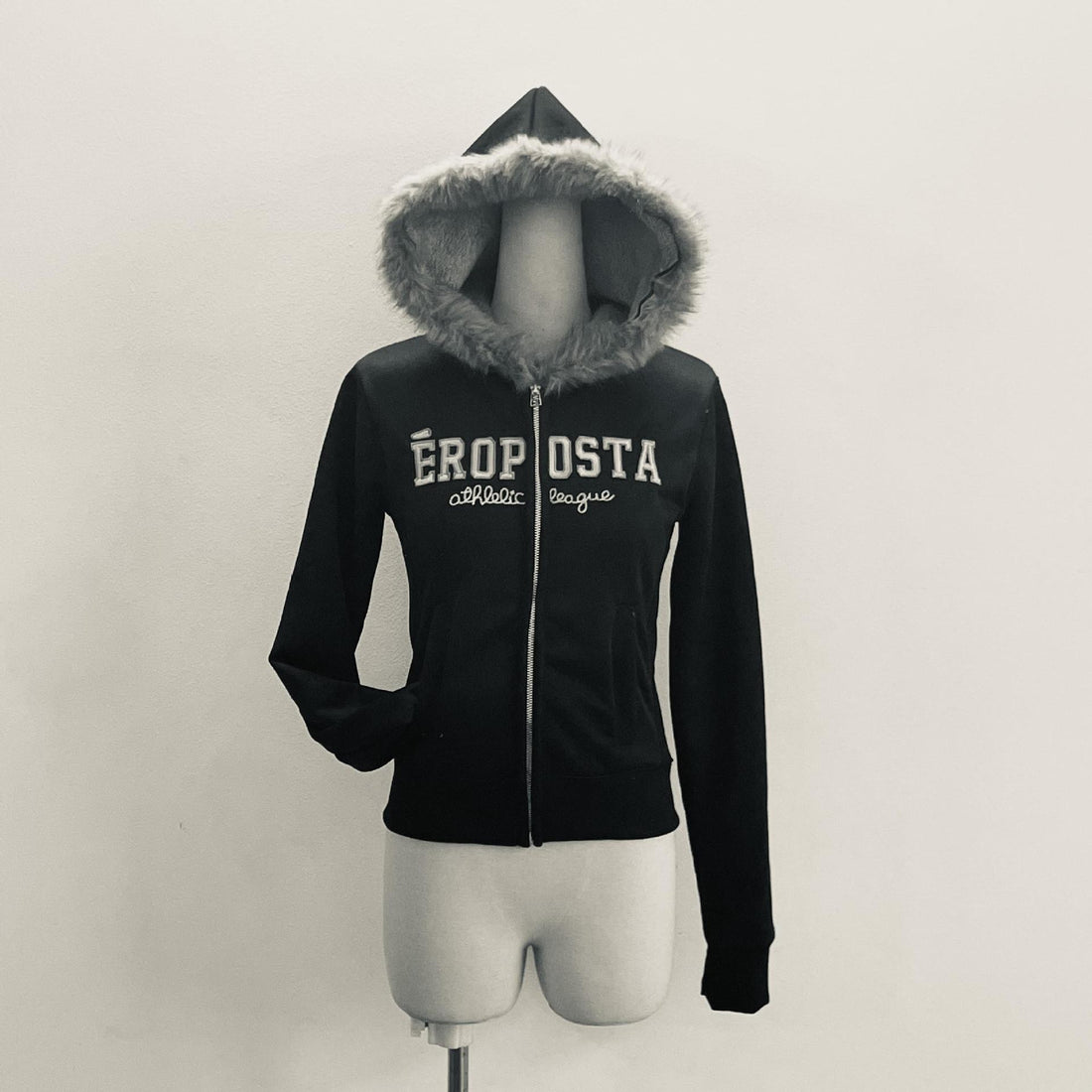 Fleece Lined Hooded Sweatshirt Coat
