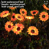 Solar Powered Sunflower Garden Light