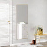 Floor Standing Wall Mirror with Aluminum Alloy Frame