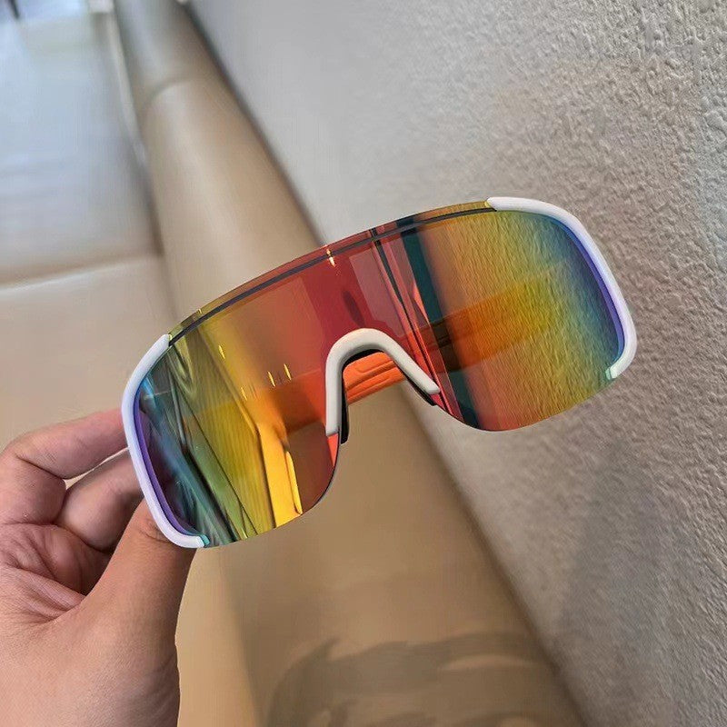 Large-frame outdoor cycling sports windproof protective sunglasses