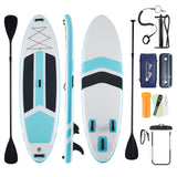 Inflatable paddle board on the water