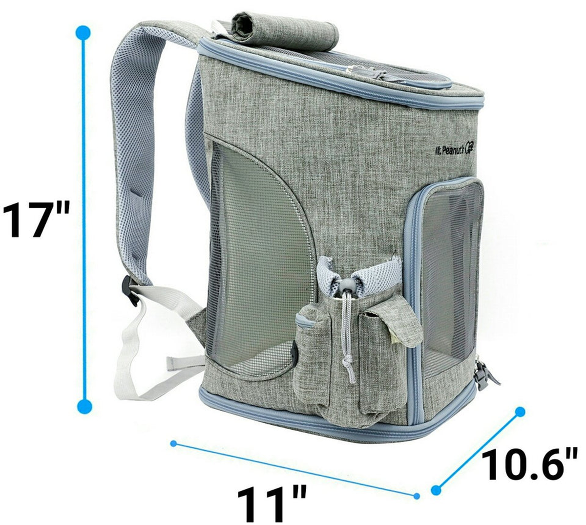 Mr. Peanut's Vancouver Series Backpack Pet Carrier for Cats & Dogs