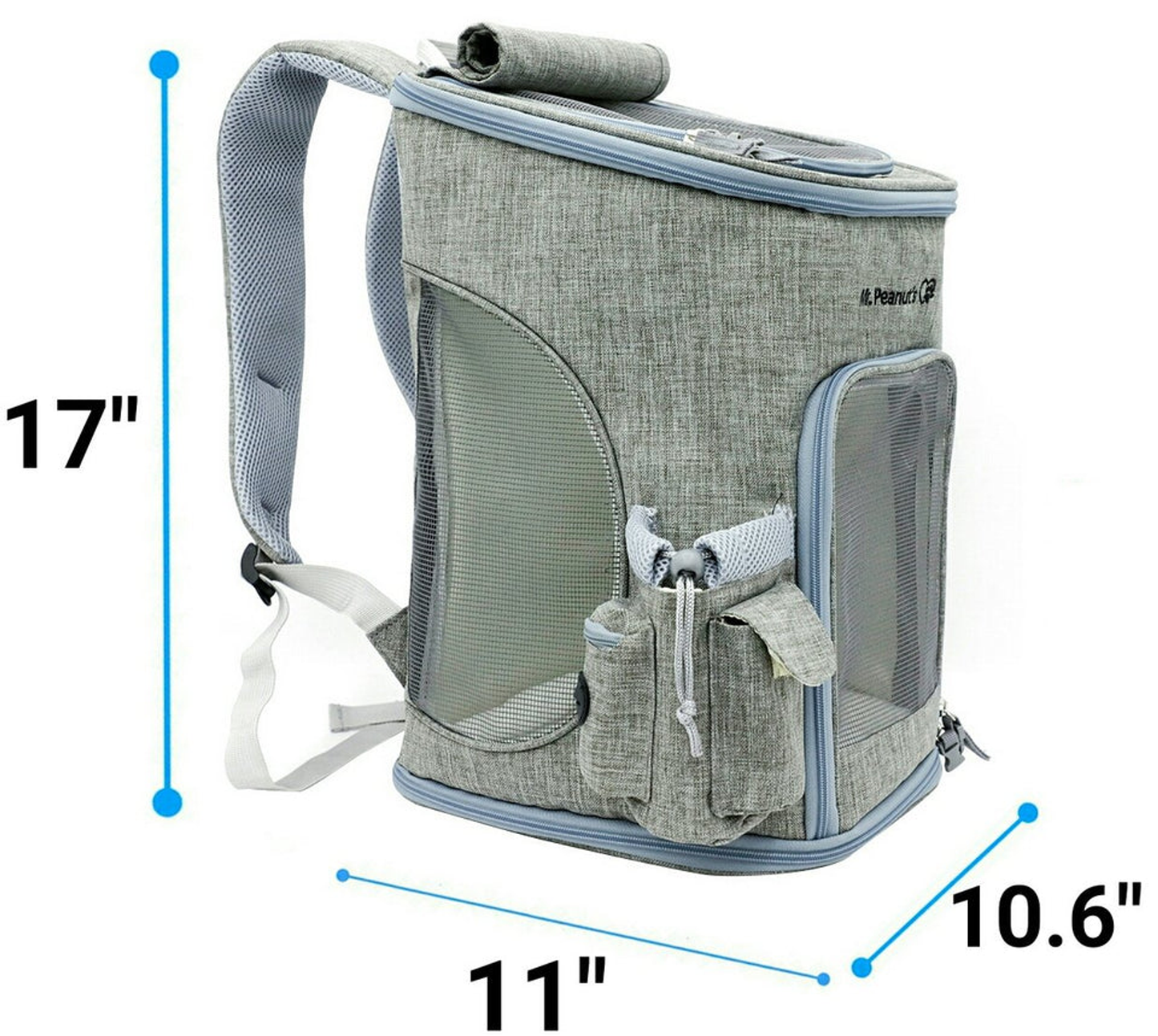 Mr. Peanut's Vancouver Series Backpack Pet Carrier for Cats & Dogs
