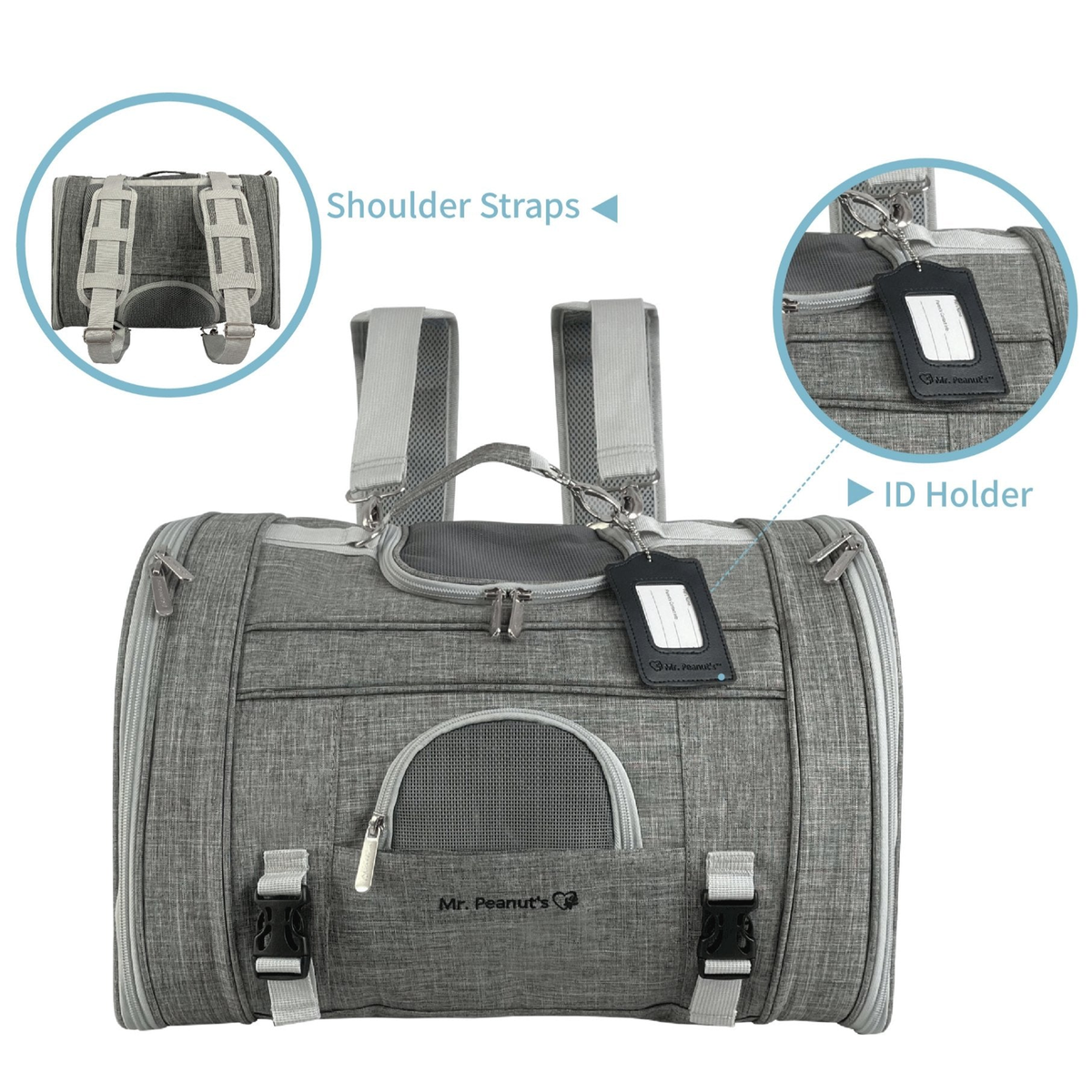 Mr. Peanut's Monterey Series Convertible Backpack Pet Carrier