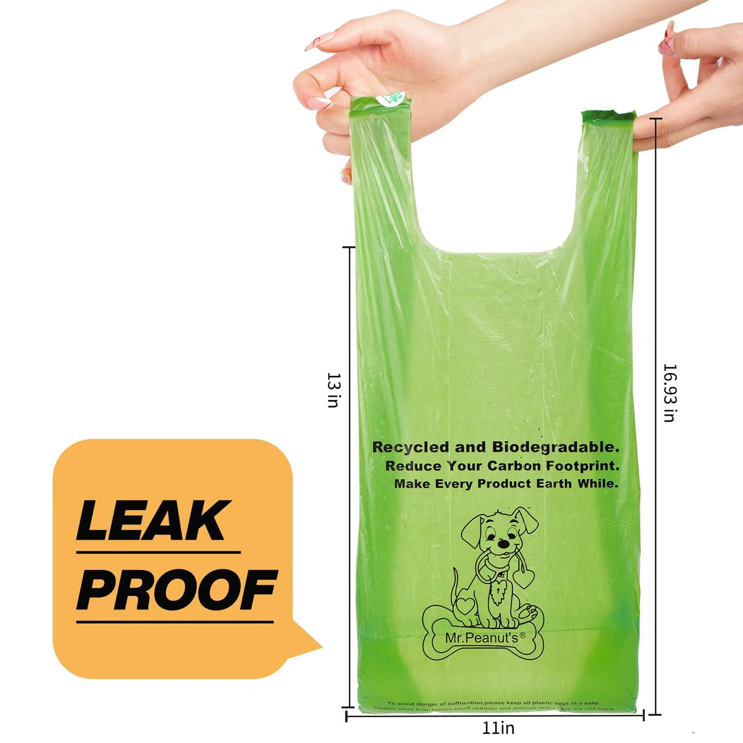 Mr. Peanut's XL Pooper Scooper with Biodegradable Waste Bags