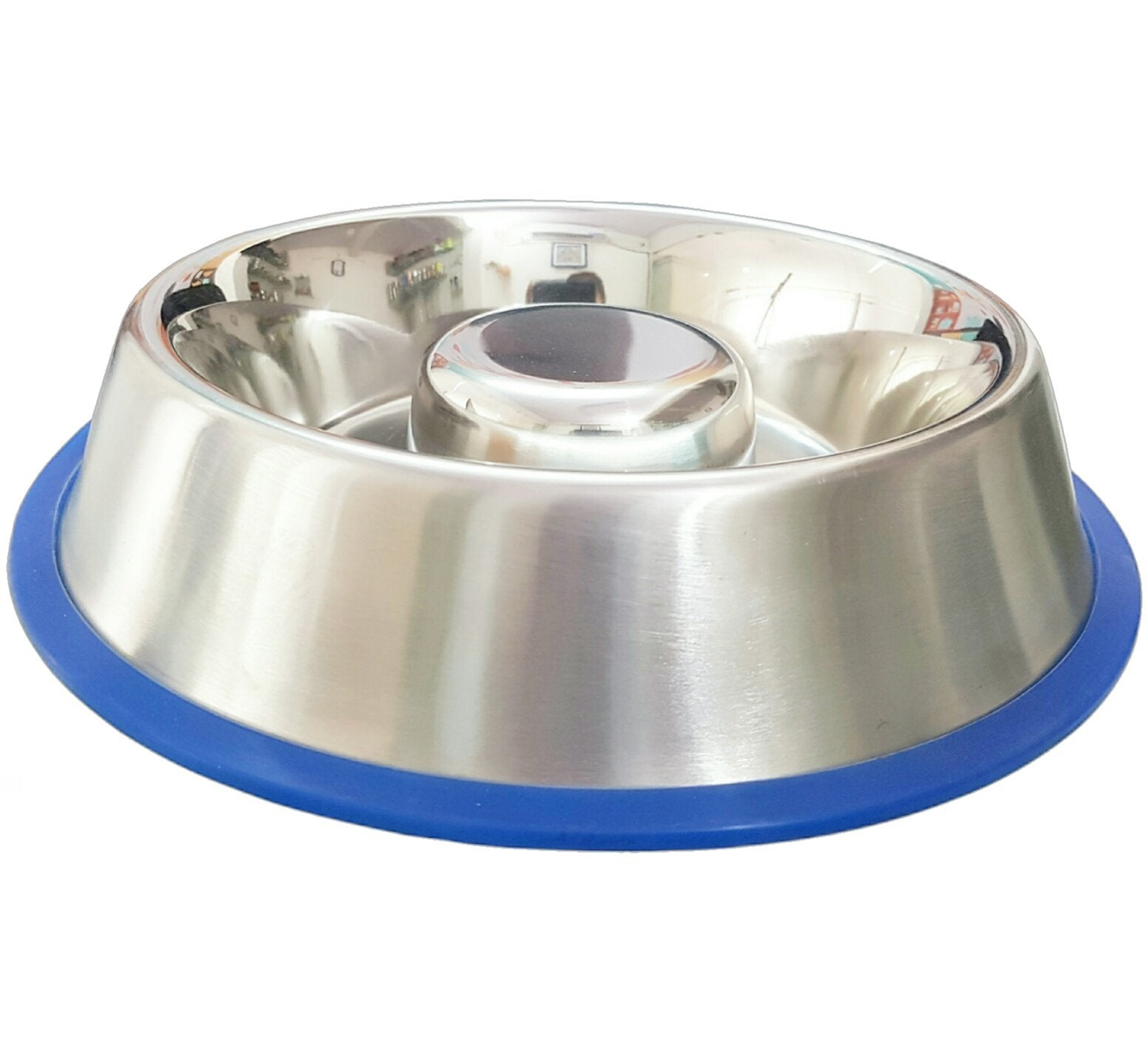 Mr. Peanut's Slow Feed Anti Bloat Dog Bowl with Silicone Base