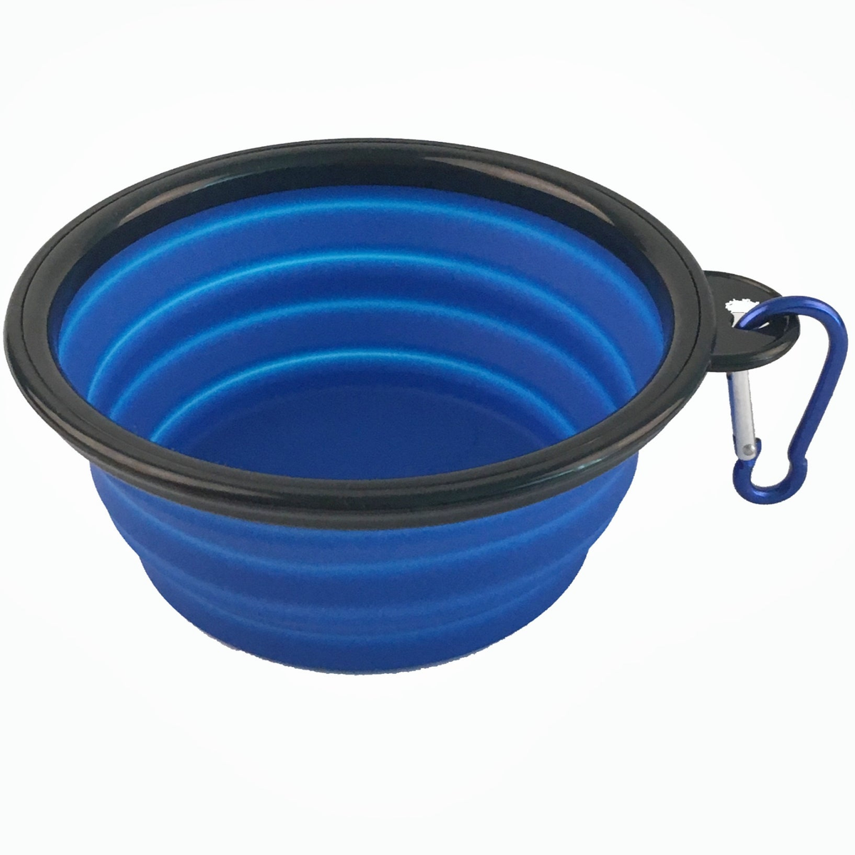 Mr. Peanut's Single Blue Collapsible Silicone Travel Bowl, 12 oz