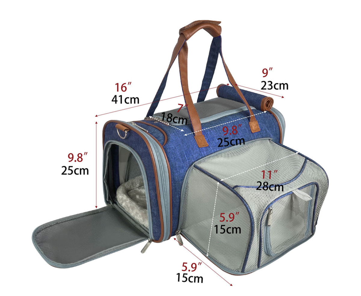 Mr. Peanut's Gold Series Mini Expandable Pet Carrier