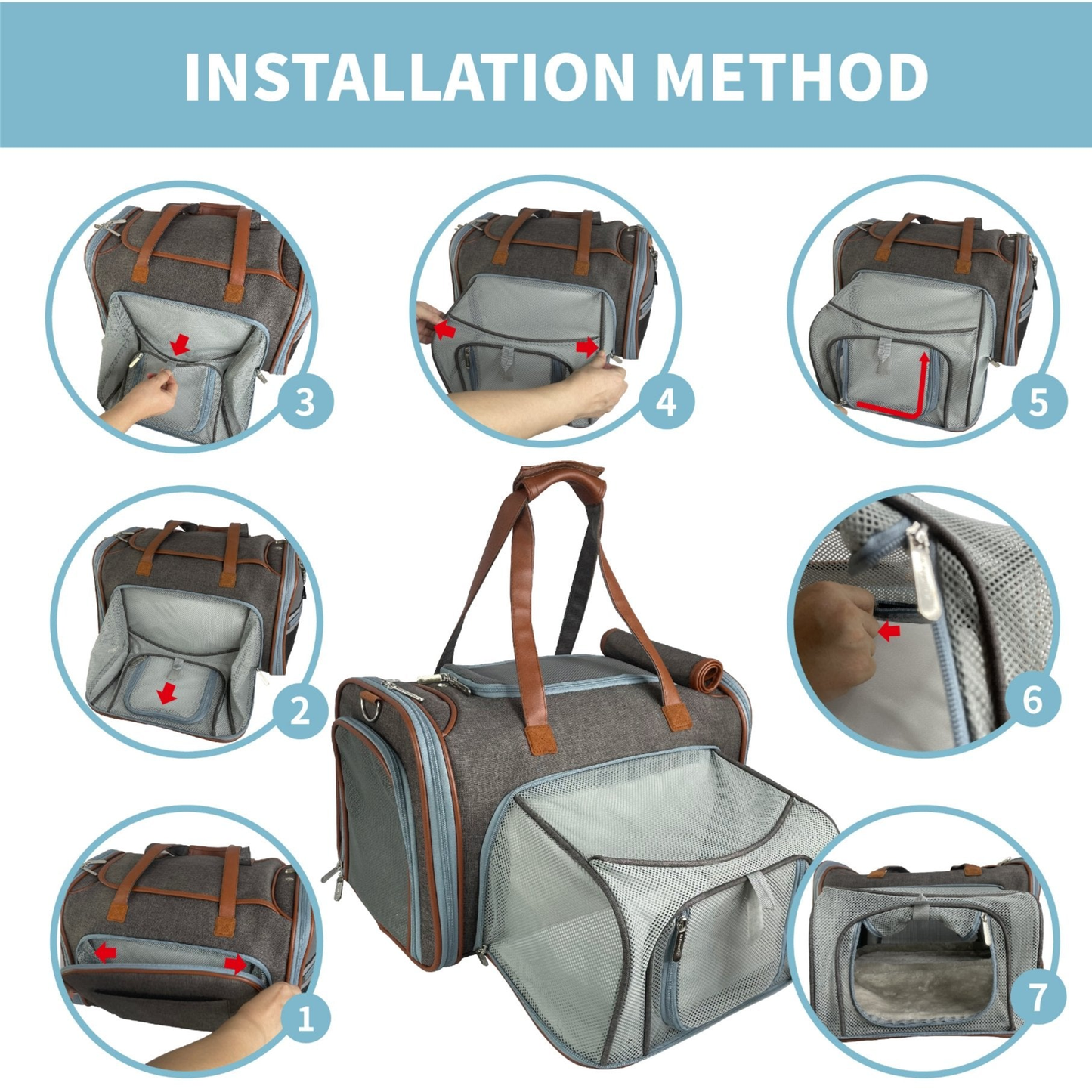 Mr. Peanut's Gold Series Standard Expandable Pet Carrier