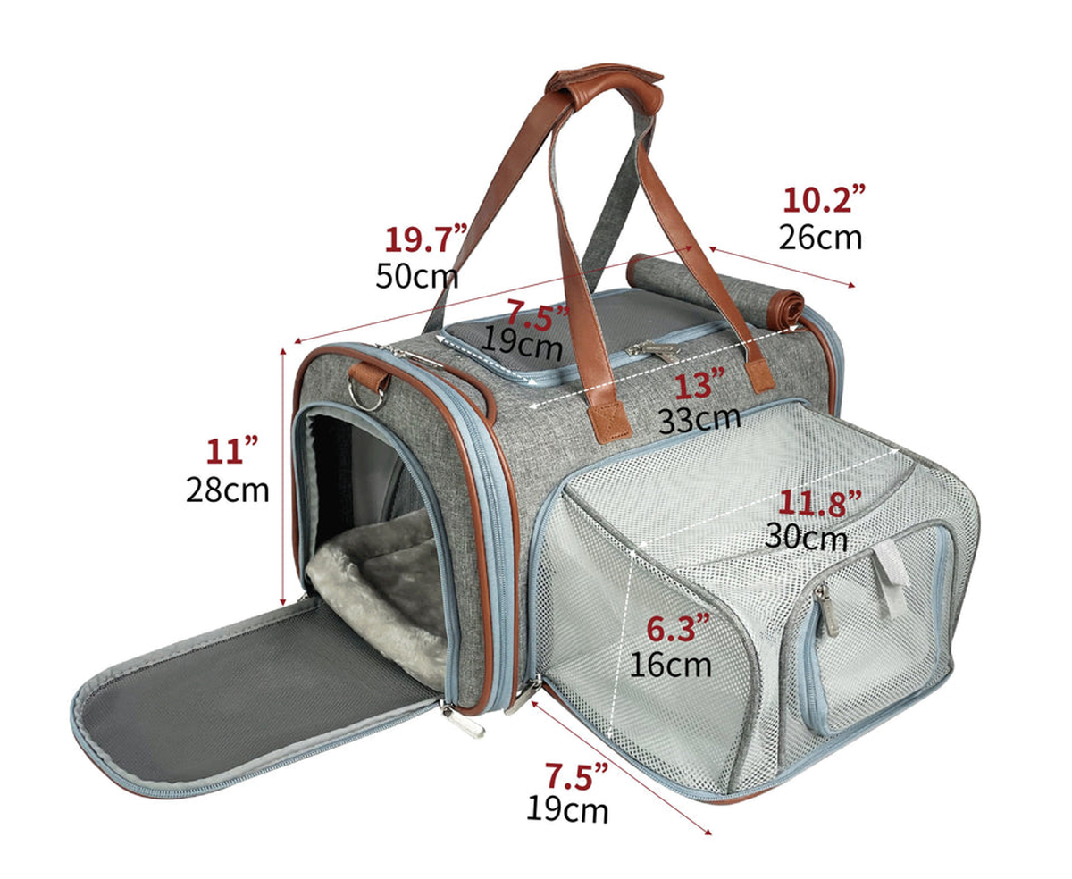 Mr. Peanut's Gold Series Big Apple Expandable Pet Carrier