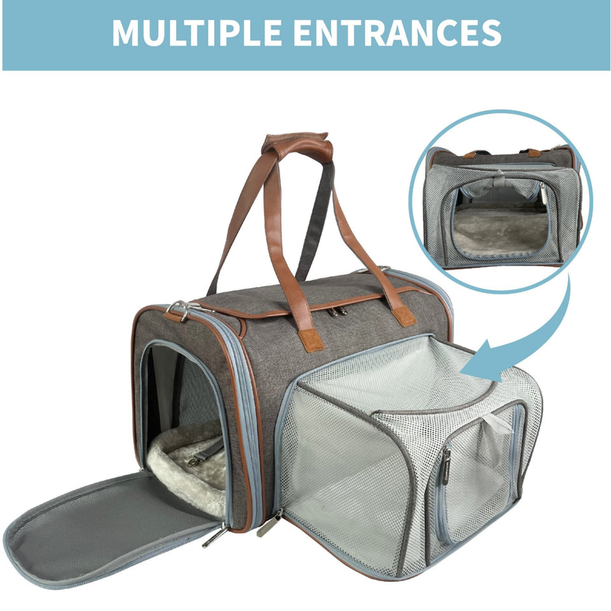 Mr. Peanut's Gold Series Big Apple Expandable Pet Carrier