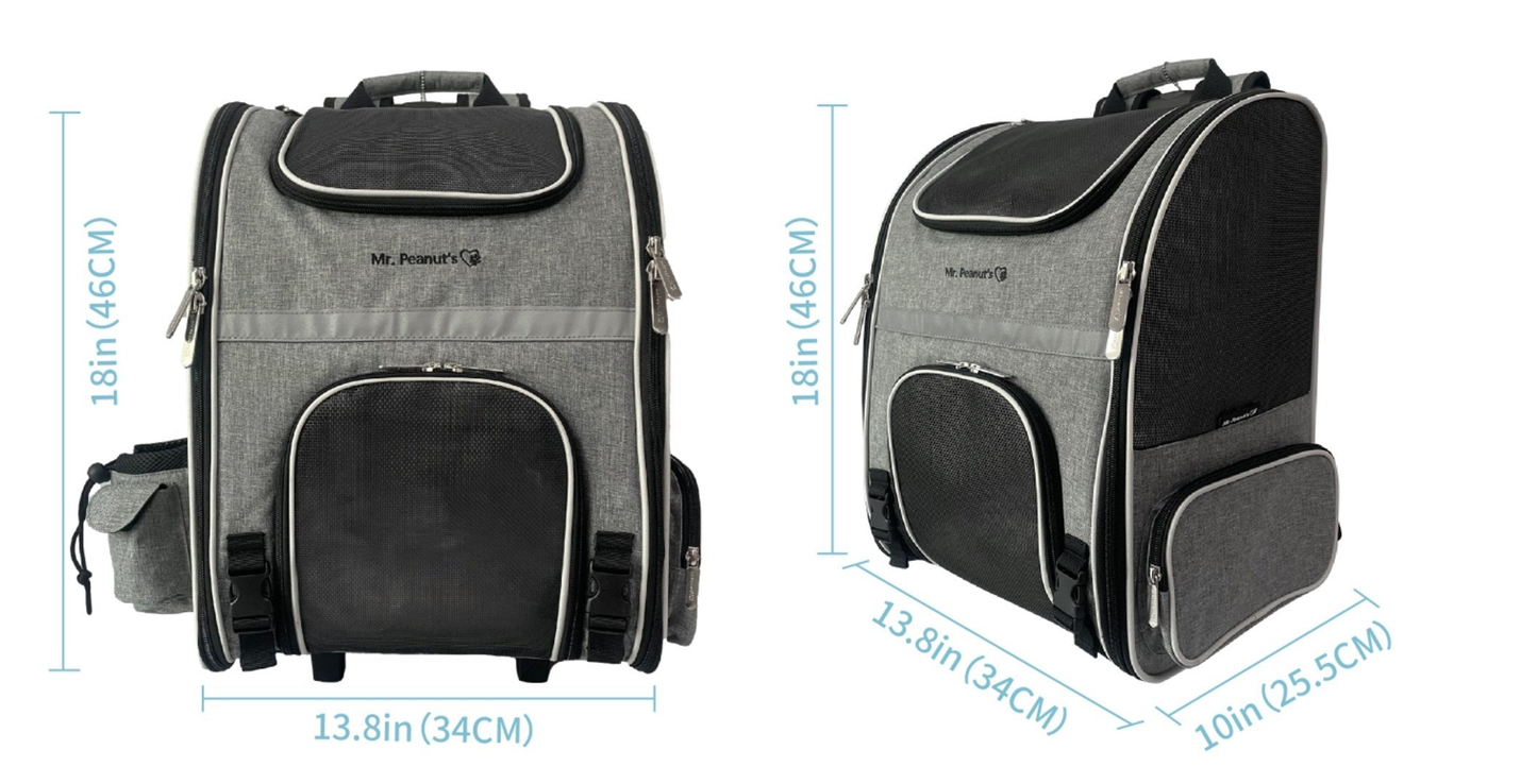 Mr. Peanut's Malibu Series Backpack Pet Carrier Stroller