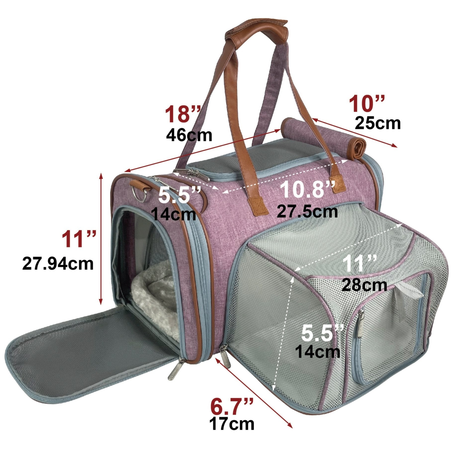 Mr. Peanut's Gold Series Standard Expandable Pet Carrier