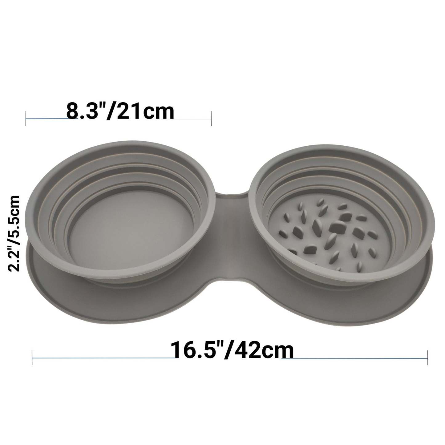 Mr. Peanut's Pet Traveler Fold Up Dual Feeder