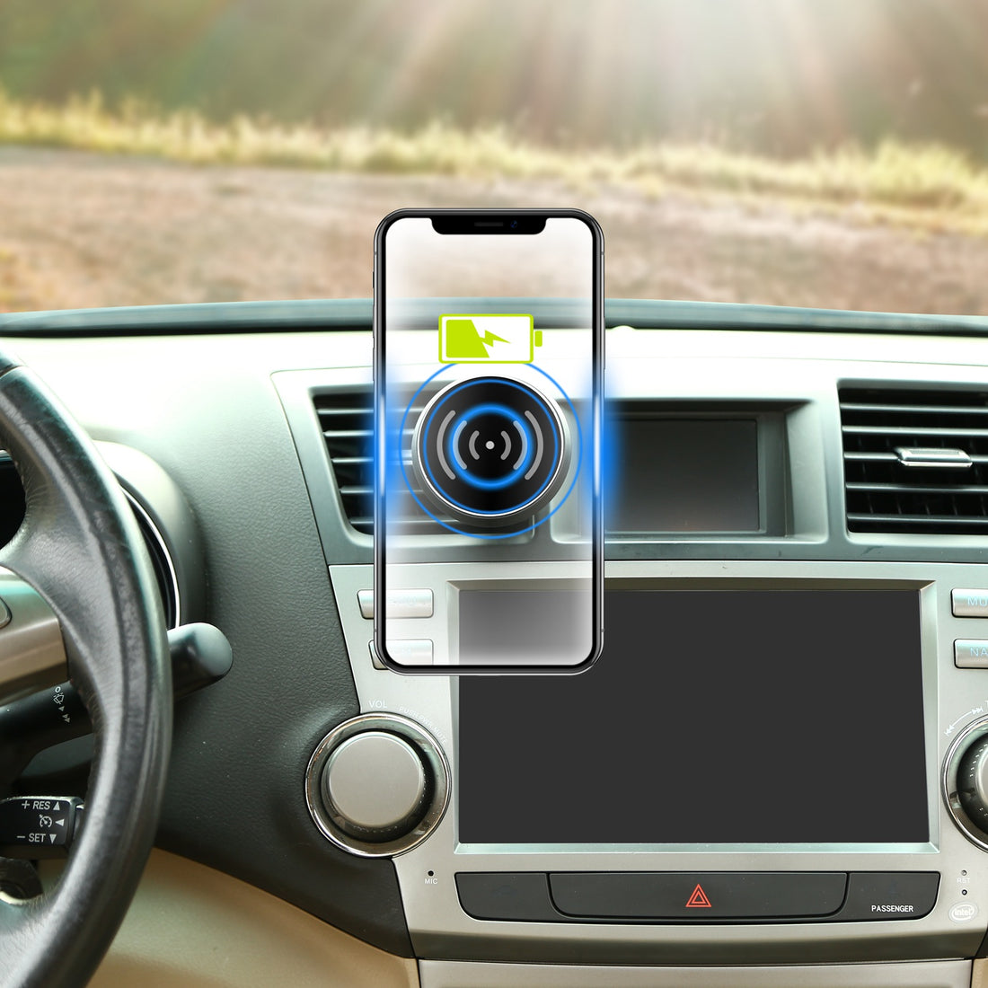Magnetic Qi Wireless Car Charger Mount