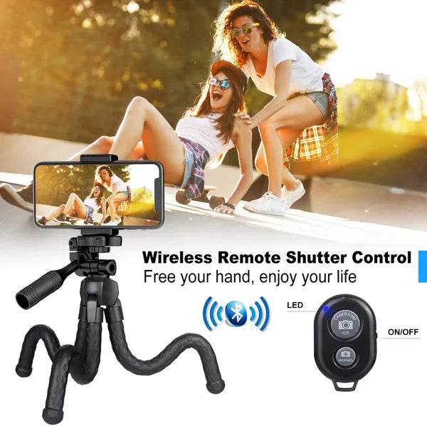 Flexible Phone Tripod with Remote Control