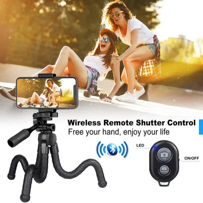 Flexible Phone Tripod with Remote Control