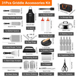 Griddle kit carry case with tools packed