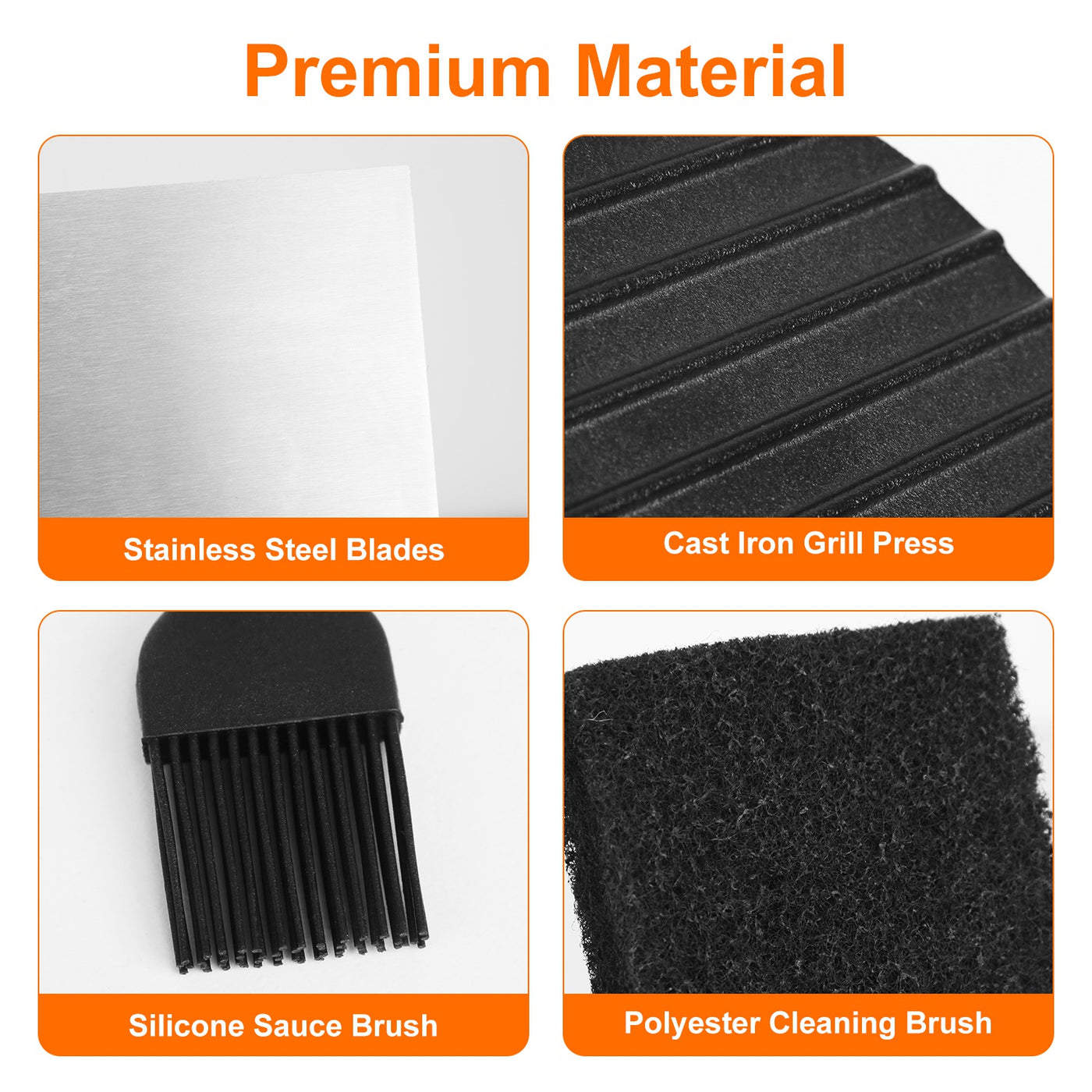 Griddle kit stainless steel spatula detail