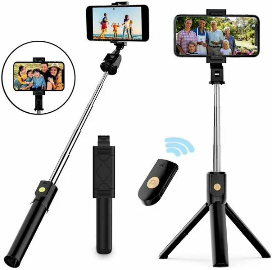 Bluetooth remote for selfie stick tripod shutter control