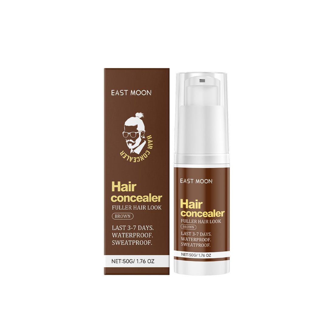 Brown scalp concealer hair seam fluffy high cranial top gentle nourishing Shine Hair Care