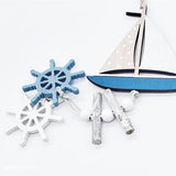 Ocean Series Wooden Fish Pendant Home Decoration