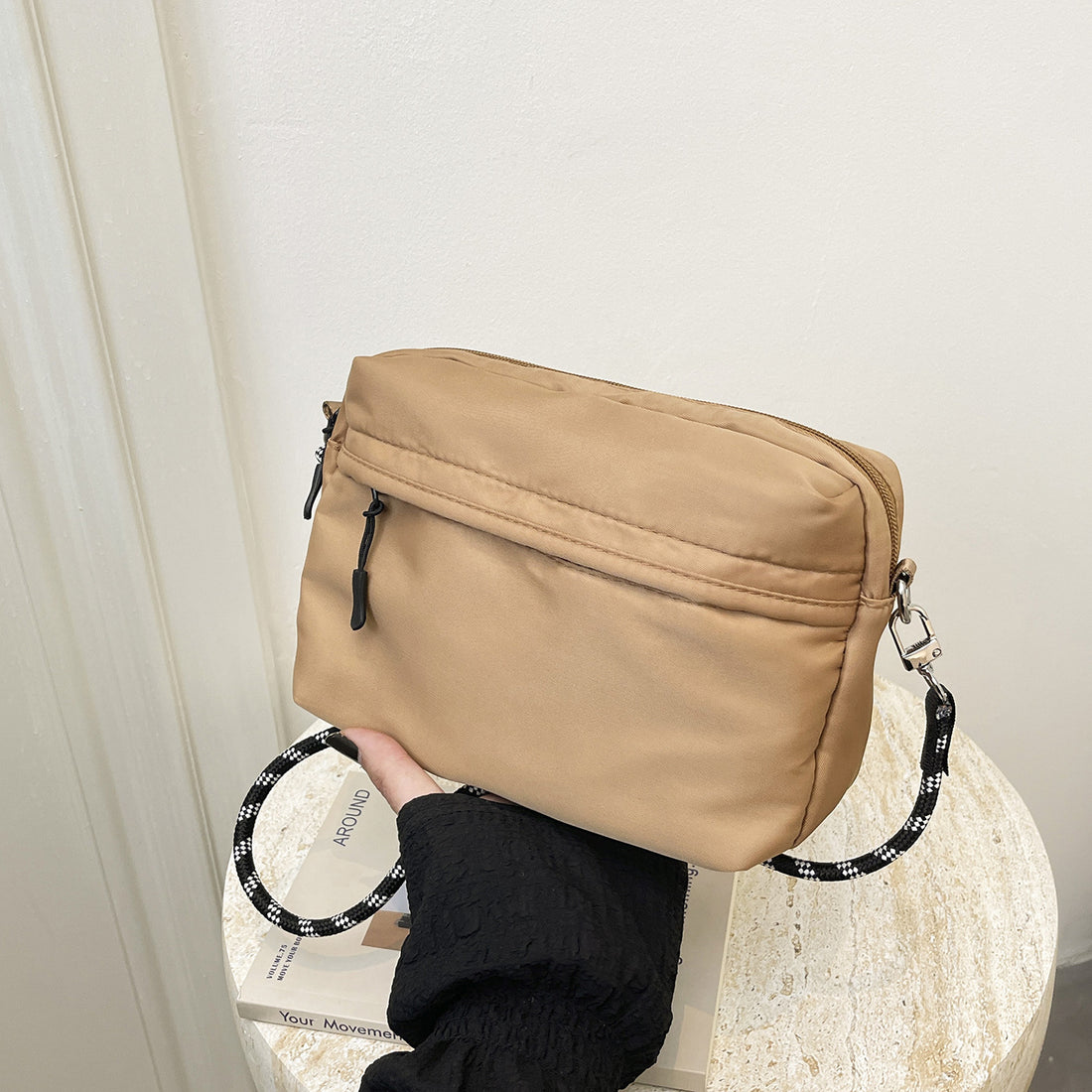 Women's lightweight nylon mini square crossbody camera bag, photo 8