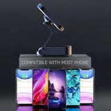 Magnetic dashboard phone holder stainless steel body close-up