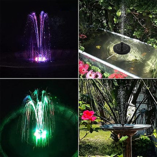 Solar Powered Color Changing Fountain Light with LED