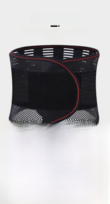 All-season breathable lumbar support belt (black mesh)