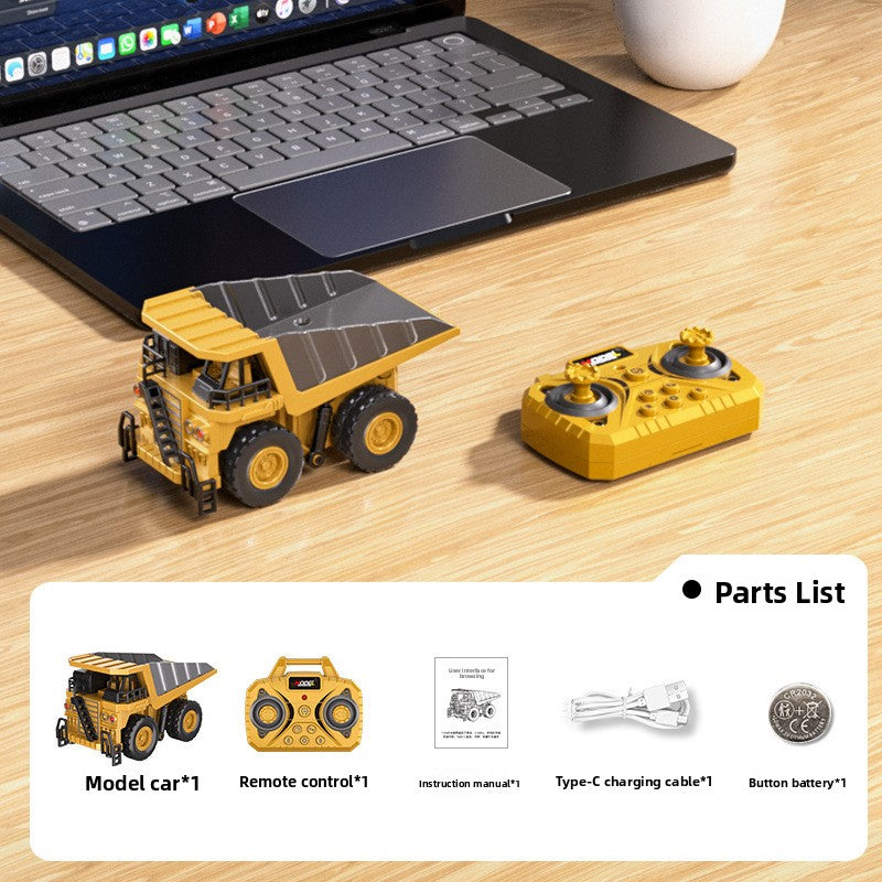 Mini Alloy Remote Control Construction Vehicle Toy