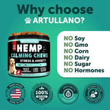 Hemp Calming Chews for Dogs Anxiety and Joint Support