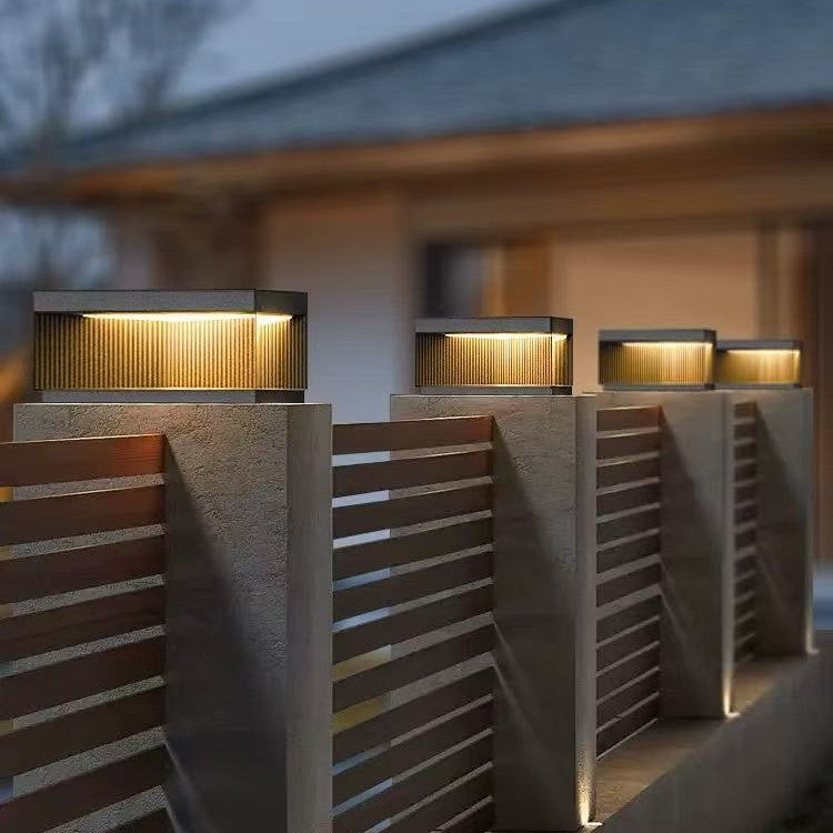 Solar Powered Outdoor Pillar Lamp