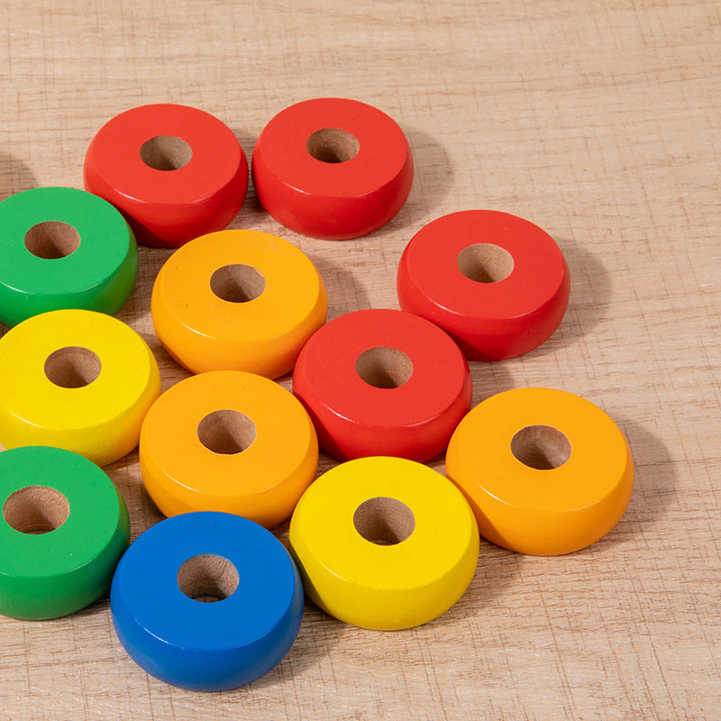 Wooden Rainbow Digital Ring Toy product image 3