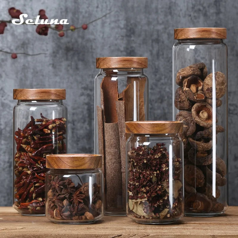 Glass Airtight Kitchen Storage Jar