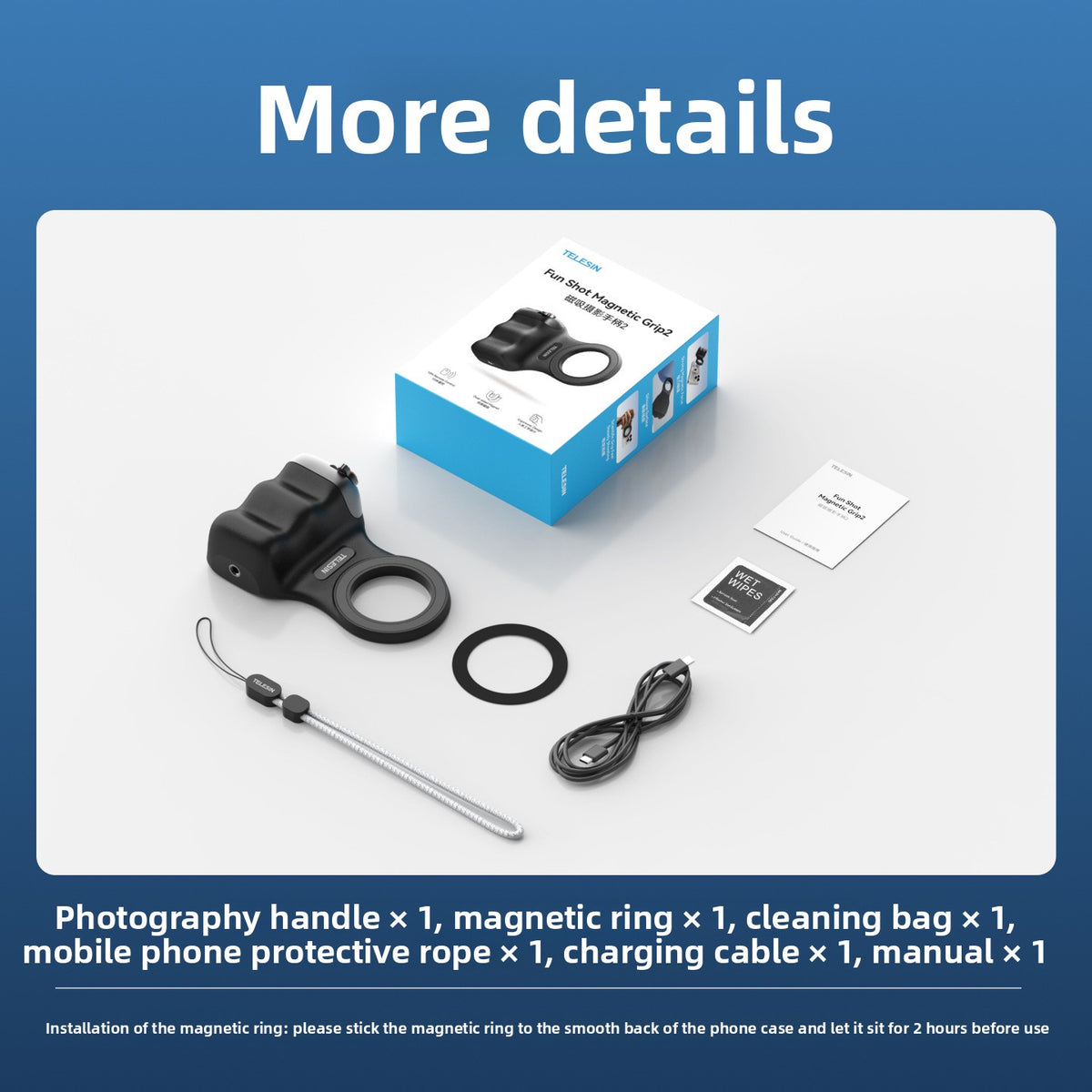 Wireless Bluetooth Camera Handle with Fill Light