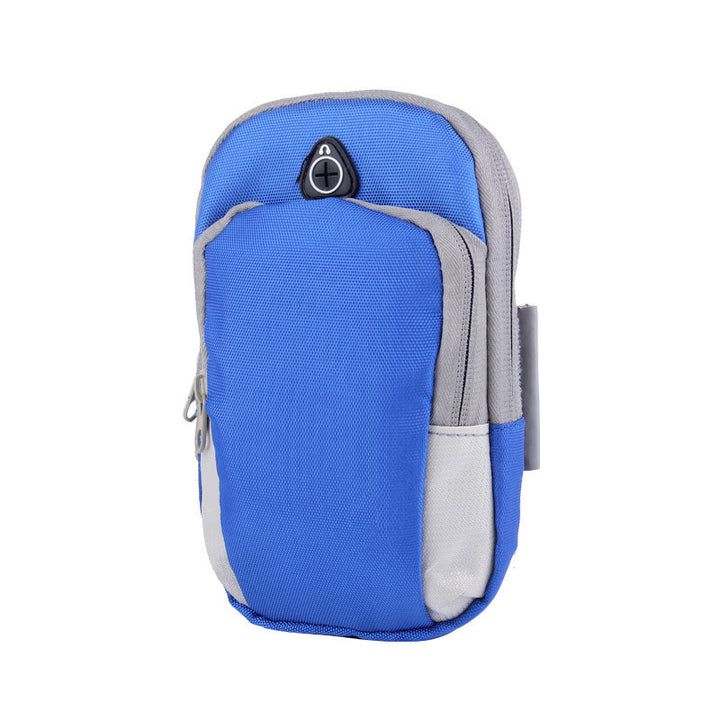 Arm bag with phone secured inside