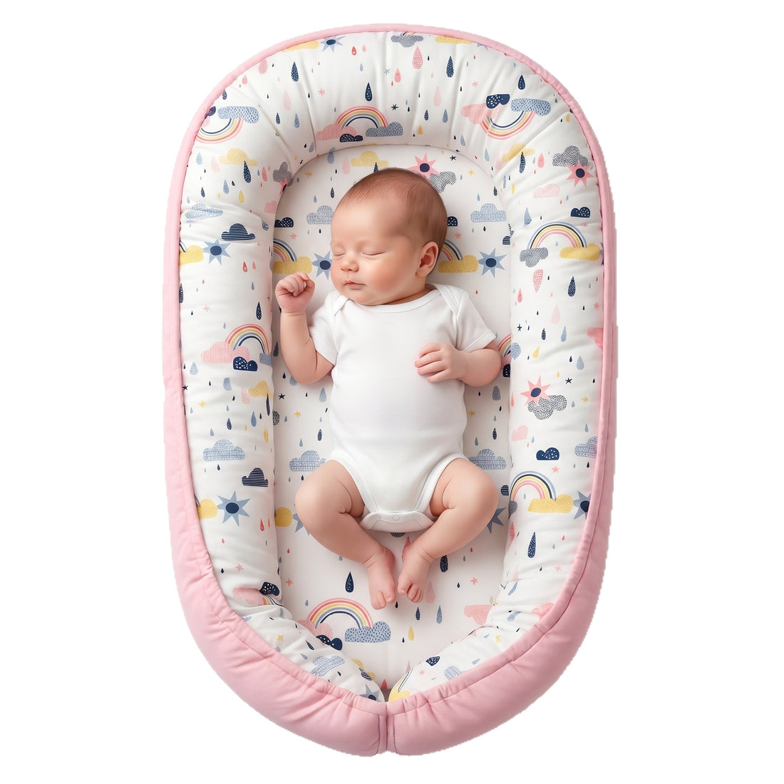 Portable Bionic Baby Nest Crib Removable Washable Cotton Newborn Bed