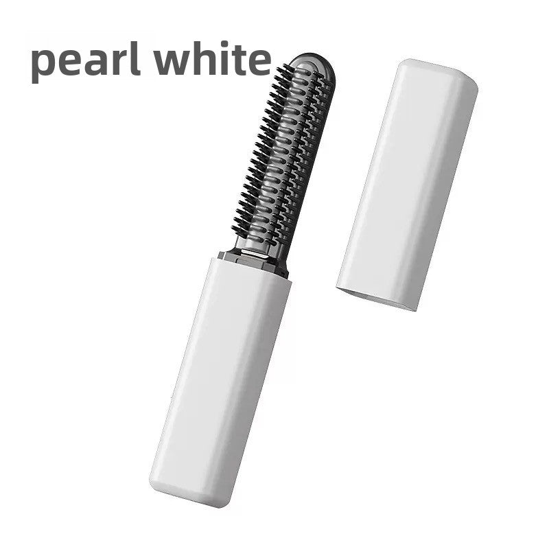 Mini Wireless Portable Hair Straightener Comb with Titanium Tourmaline Coating for Travel and Daily Styling