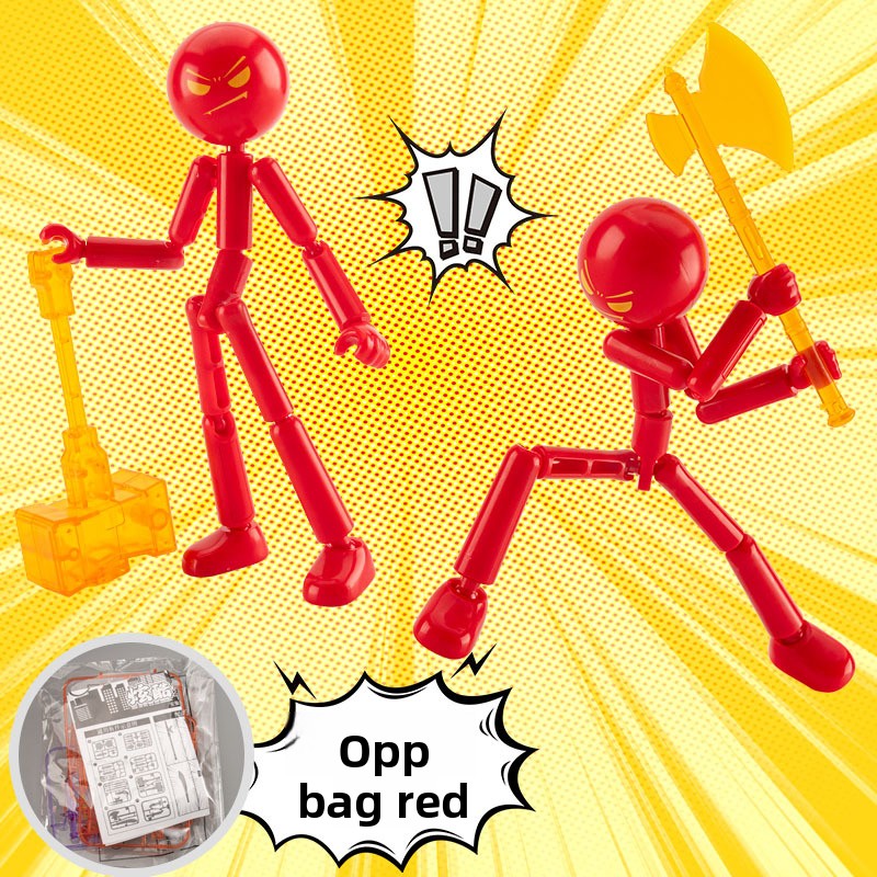 Assembly Stickman Model with Weapons