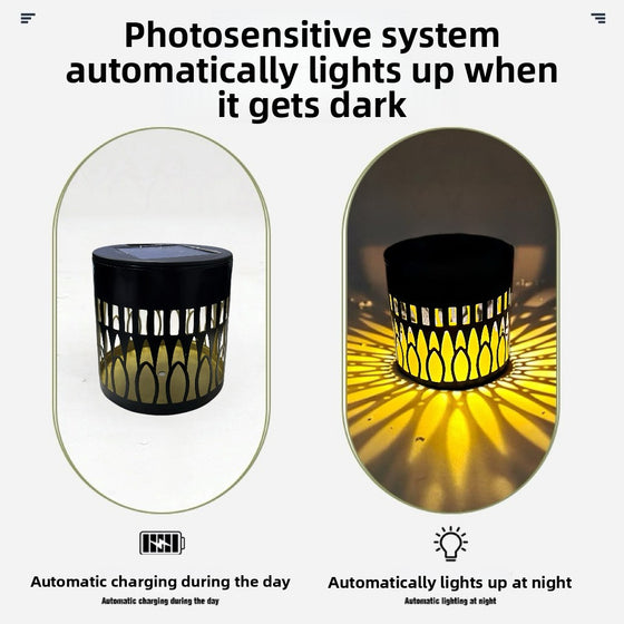 Solar Powered Outdoor Garden Light with Decorative Patterns Outdoor & Pond Lighting product image 4
