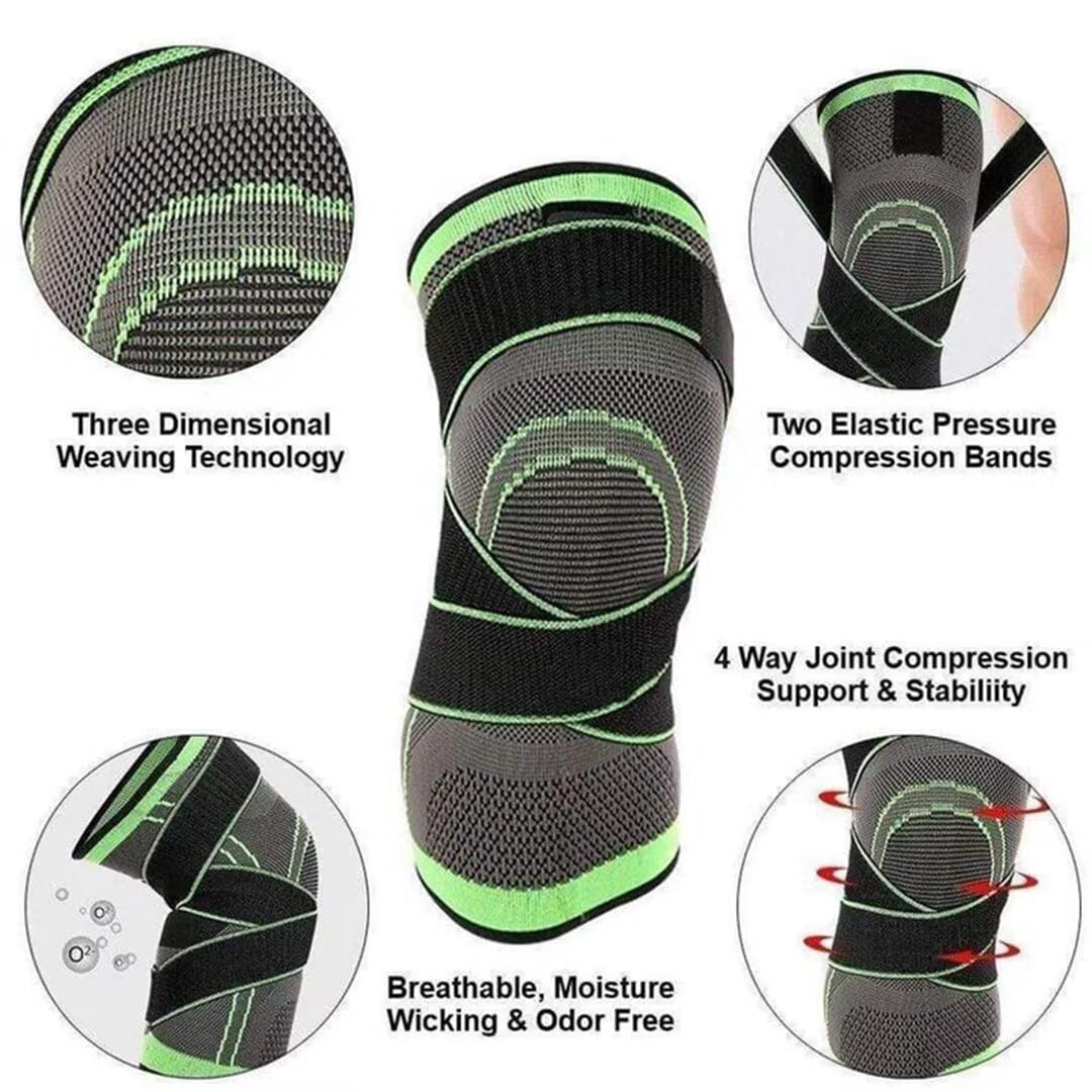 Adjustable Knee Support Wrap Compression Brace for Sports