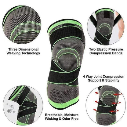 Adjustable Knee Support Wrap Compression Brace for Sports
