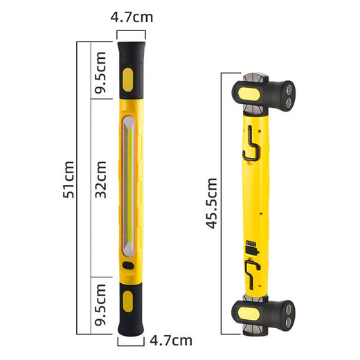 Magnetic USB Rechargeable COB Work Light with Hook