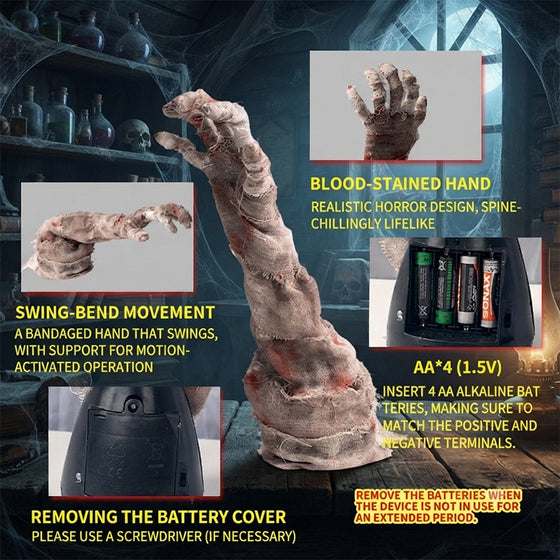 Halloween Electric Swinging Hand