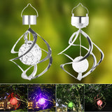 Solar Powered LED Wind Spinner Light