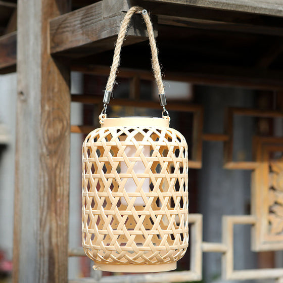 Solar Chinese Style Rattan Hanging Lantern Garden & Outdoor product image 3