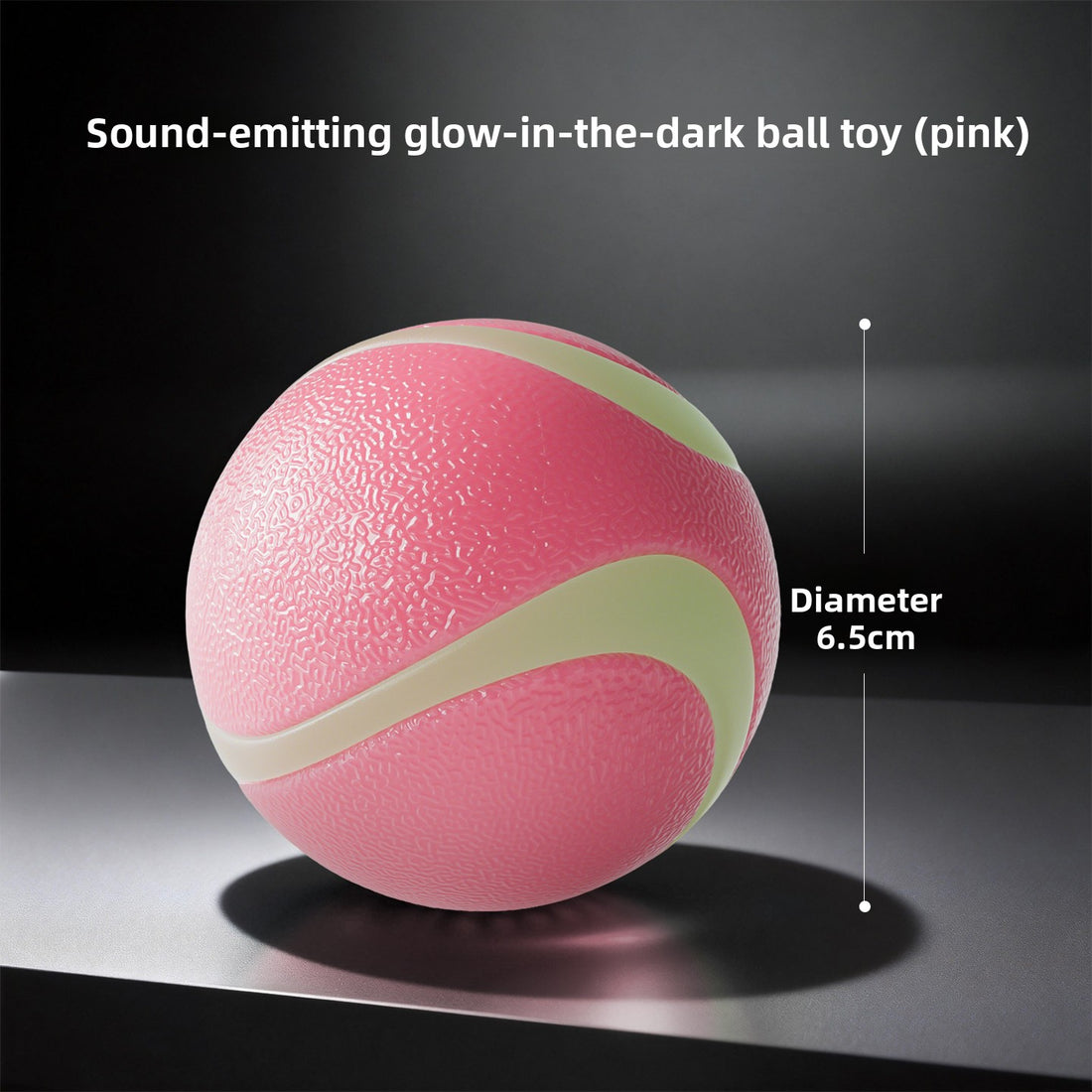 Dog Toy Luminous Sound Rubber Ball Interactive Tour Toy